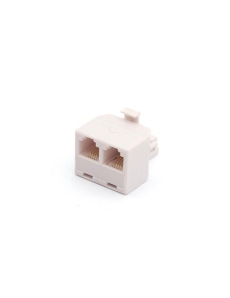 6P4C DUPLEX COUPLER - MALE TO 2 x FEMALE
