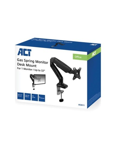 Monitor desk mount stand gas spring 1 Screen