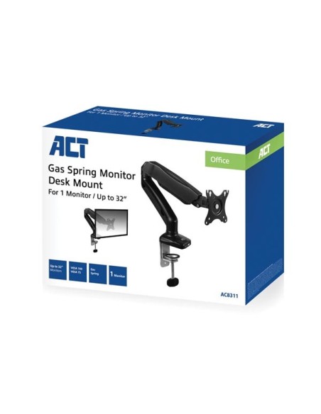 Monitor desk mount stand gas spring 1 Screen