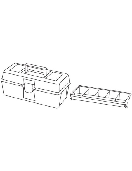TAYG - Coffre à Outils - 310 x 160 x 130 mm - avec Plateau
