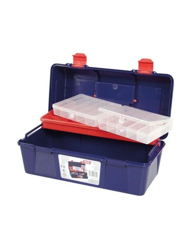 TAYG - Caja de Herramientas - 356 x 184 x 163 mm - con Recipiente y Organizador