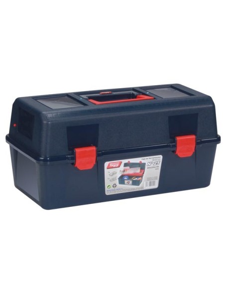 TAYG -  Coffre à Outils - 400 x 206 x 188 mm - avec Plateau et Boîte de Rangement