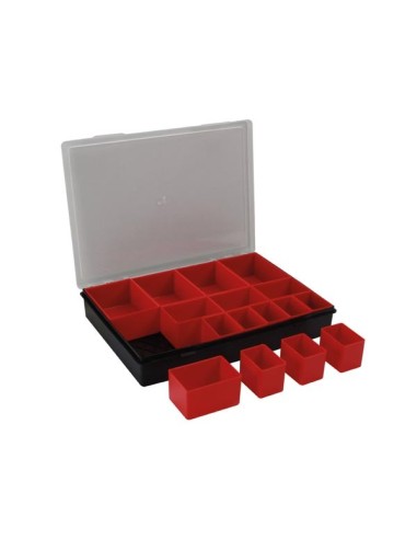 TAYG - Storage Box - 330 x 247 x 54 mm - 16 Removable Bins