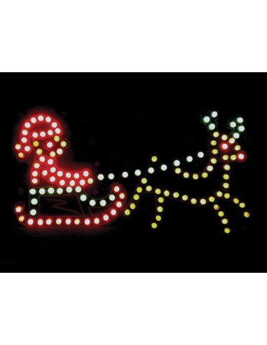 WEIHNACHTSMANN MIT RENTIER