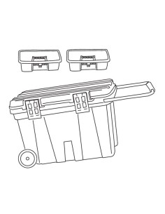 TAYG - Gereedschapskoffer - op Wieltjes - 775 x 472 x 493... 2