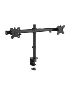 Dual monitor desk mount with crossbar for 2 monitors up...