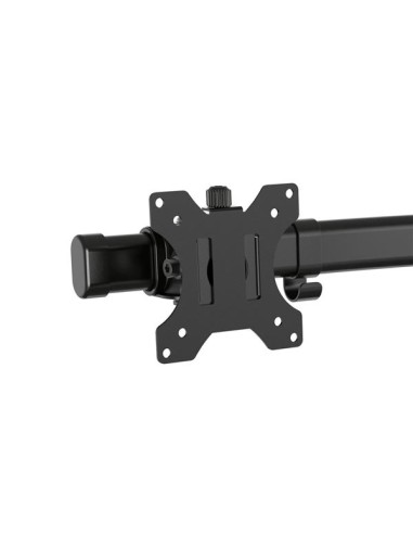 Dual monitor desk mount with crossbar for 2...
