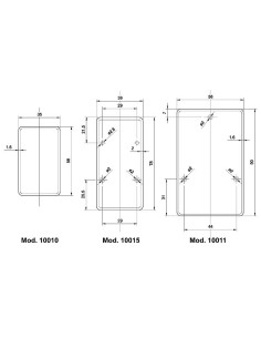 SOAP BEHUIZING - ZWART 58 x 35 x 16mm 2