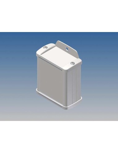 ALUMINIUM HOUSING - WHITE - 70 x 59.9 x 30.9 mm - with flange