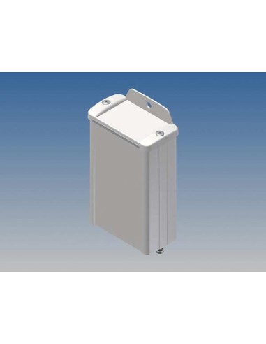 ALUMINIUM HOUSING - WHITE - 100 x 59.9 x 30.9 mm - with flange