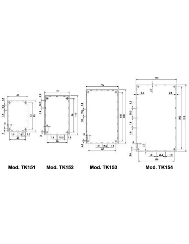 OPTATIVE ENCLOSURE - BLACK - 85 x 56 x 36.4 mm