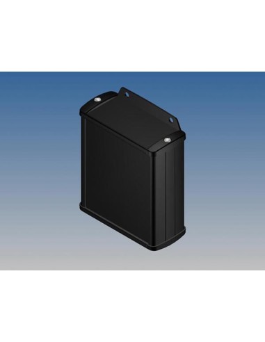 ALUMINIUM HOUSING - BLACK - 100 x 85.8 x 36.9 mm - with flange