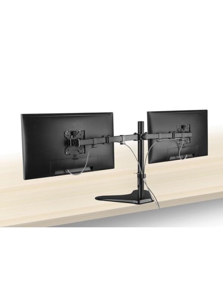 Monitor desk stand, 2 screens up to 32", VESA