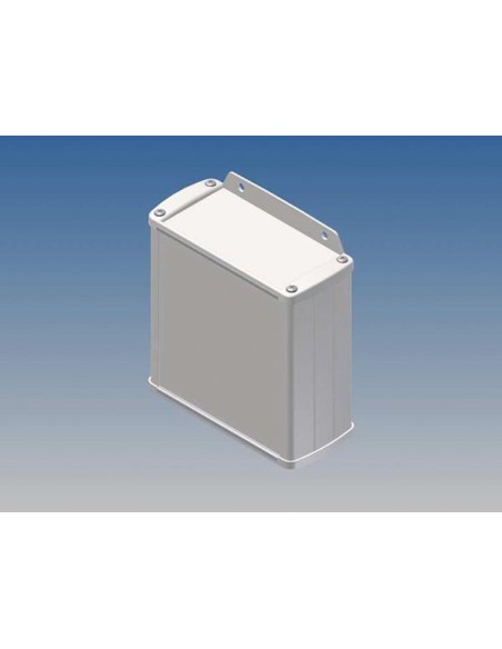ALUMINIUM HOUSING - WHITE - 110 x 105.9 x 45.8 mm - with flange