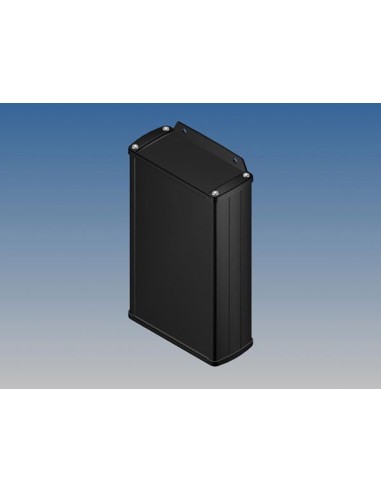 ALUMINIUM HOUSING - BLACK - 175 x 105.9 x 45.8 mm - with flange