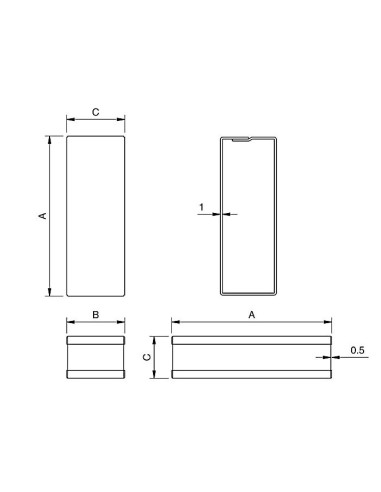 MINI HOT TIN-PLATED STEEL ENCLOSURE