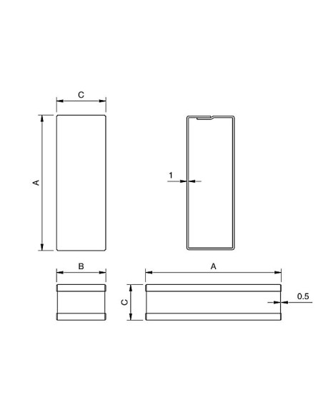 MINI HOT TIN-PLATED STEEL ENCLOSURE