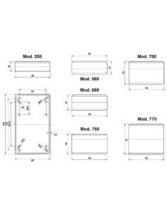 TENCLOS BEHUIZING - ZWART 145 x 85 x 25mm 2