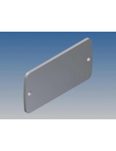 ALUMINIUMPLATTE FÜR TEKAM 1 - SILBER - 59.9 x 30.8 x 2 mm