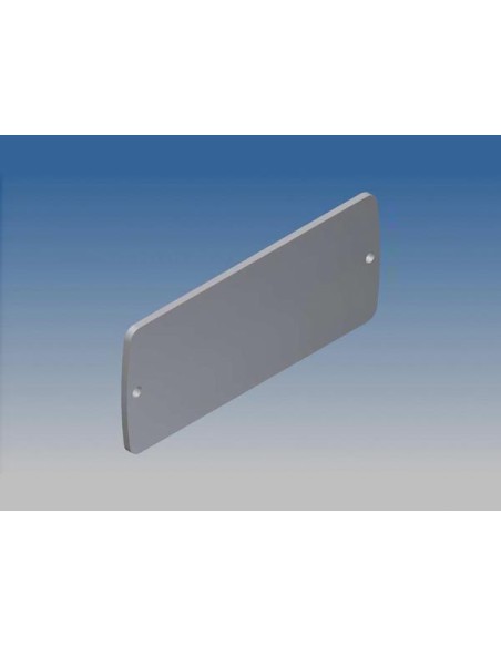 ALUMINIUMPLATTE FÜR TEKAM 2 - SILBER - 85.8 x 36.9 x 2 mm