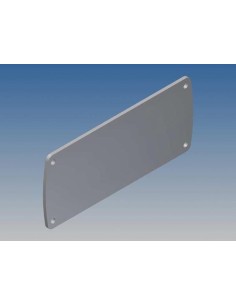 ALUMINIUMPLATTE FÜR TEKAM 3 - SILBER - 105.77 x 45.8 x 2 mm