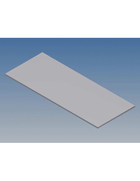 PANNEAU EN ALUMINIUM POUR 10001 / MC 11 - ARGENT - 77 x 31 x 1 mm