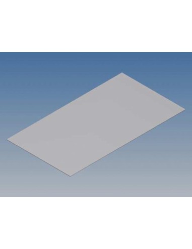 ALUMINIUMPLATTE FÜR TK-SERIE - SILBER - 130.6 x 72 x 0.5 mm