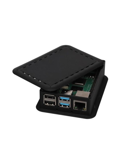 GEHÄUSE FÜR RASPBERRY PI 4 - SCHWARZ