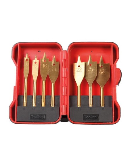 JEU DE MÈCHES PLATES À BOIS - REVÊTEMENT À BOIS - 7 pcs