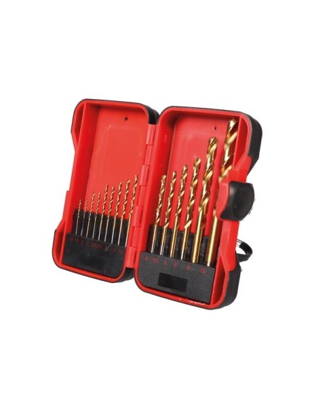 JEU DE FORETS HSS - REVÊTEMENT EN TITANE - 15 pcs