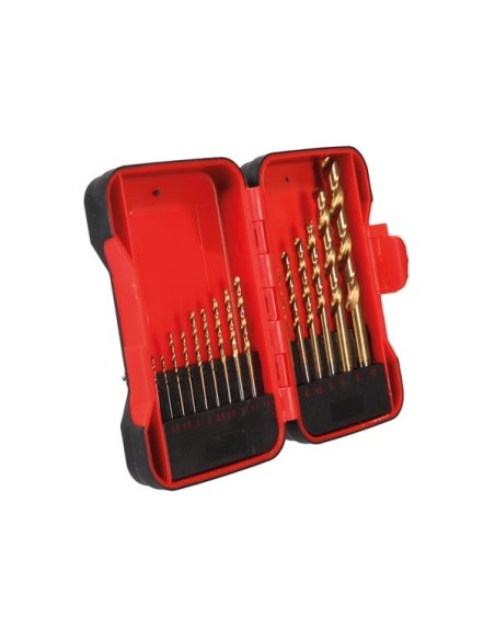 JEU DE FORETS HSS - REVÊTEMENT EN TITANE - 15 pcs