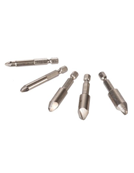 DAMAGE SCREW REMOVER BIT SET - 5 pcs