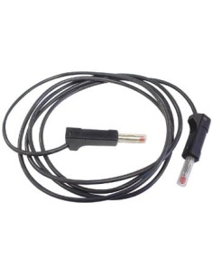 CABLE WITH BANANA PLUGS / BLACK 100 cm