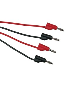 ANSCHLUSSLEITUNGEN 100cm - 4mm - 2 St. - 30 V / 6 A