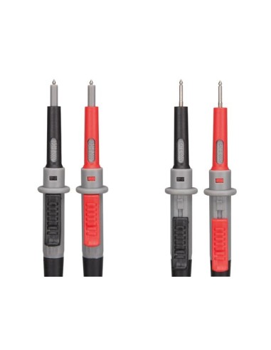 SILICONE TEST LEAD SET, CAT IV - 10 A - 2 mm/4...