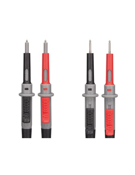 JEU DE CORDONS DE MESURE EN PVC, CAT  IV - 10A - 2mm/4mm - LONGUEUR 100 cm