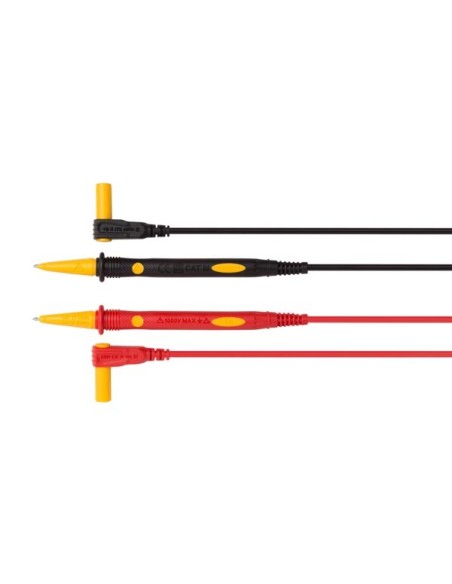 PVC-MESSLEITUNGSSET - CAT IV 600 V - 15 A - 18 AWG - LÄNGE 75 cm