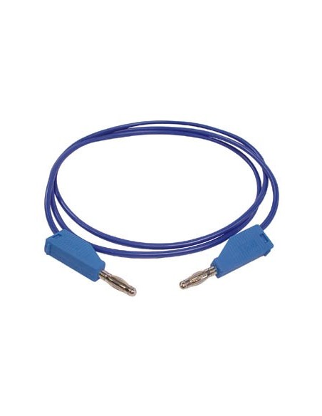 TEST LEADS (MOULDED BANANA PLUG 4mm) / BLUE - 3A-30V