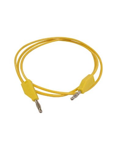 TEST LEADS (MOULDED BANANA PLUG 4mm) / YELLOW