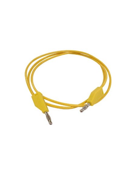 TEST LEADS (MOULDED BANANA PLUG 4mm) / YELLOW