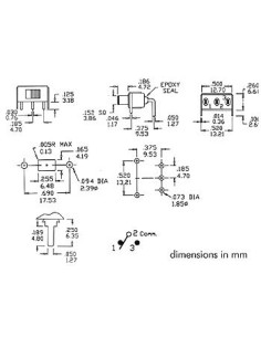 SLIDE SWITCH 1P ON-ON 2