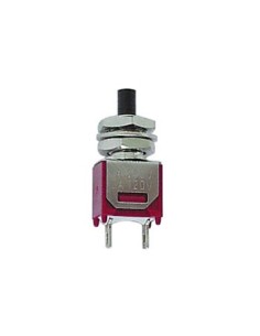 VERTICAL SUBMINIATURE PUSH-BUTTON SWITCH - SPST OFF-(ON)