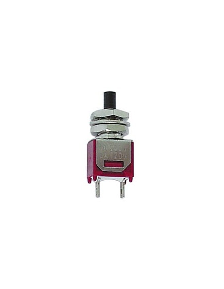 VERTICAL SUBMINIATURE PUSH-BUTTON SWITCH - SPST OFF-(ON)