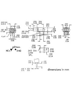 HAAKSE HORIZONTALE SUBMINIATUUR DRUKSCHAKELAAR - SPDT... 2