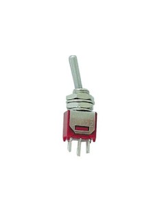 VERTICAL SUBMINIATURE TOGGLE SWITCH SPDT ON-OFF-ON