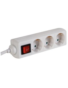3-FACH-STECKDOSENLEISTE - MIT SCHALTER - KABEL: 3 m -...