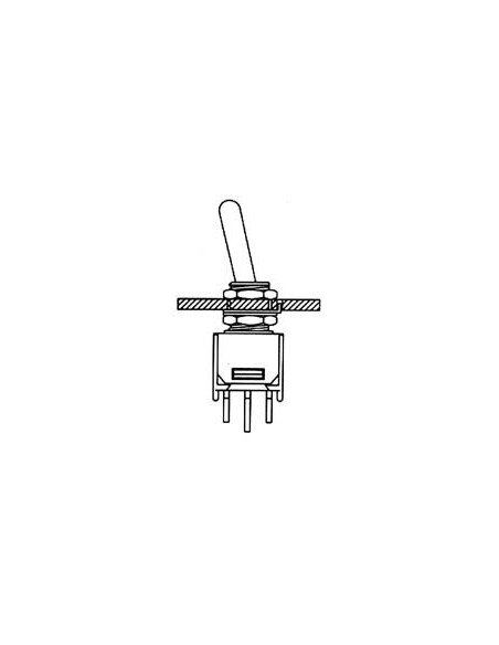 KIPPSCHALTER - SUBMINIATUR - VERTIKAL DPDT EIN-(EIN)