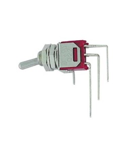 90° VERTICAL SUBMINIATURE TOGGLE SWITCH SPDT ON-ON