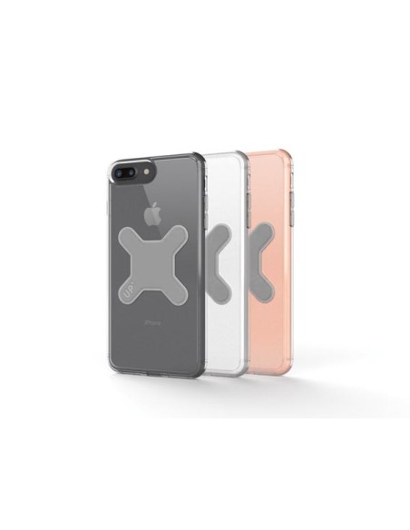 EXELIUM - MAGNETIZED PROTECTIVE CASE FOR WIRELESS CHARGING - iPhone® 8+ - TRANSPARENT