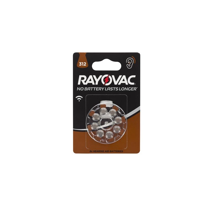 RAYOVAC ZINC AIR KNOOPCEL 1.4V-160mAh 4607.745.418 (8st/bl)
